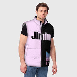 Мужской жилет BTS Jimin, цвет: 3D-светло-серый — фото 2