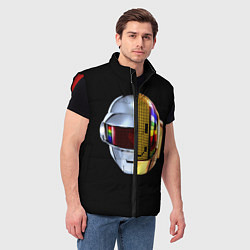 Мужской жилет Daft Punk: Smile Helmet, цвет: 3D-красный — фото 2