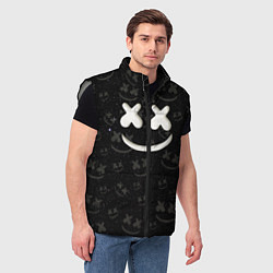 Мужской жилет Marshmello Cosmos pattern, цвет: 3D-светло-серый — фото 2