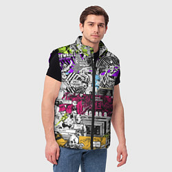 Мужской жилет Watch Dogs: Pattern, цвет: 3D-черный — фото 2