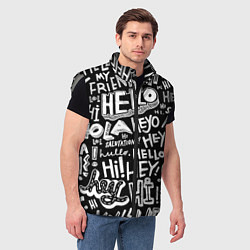 Мужской жилет Hello Pattern, цвет: 3D-светло-серый — фото 2