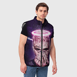 Мужской жилет Lil Peep: Black Angel, цвет: 3D-светло-серый — фото 2