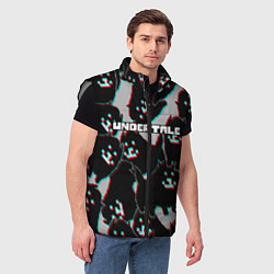Мужской жилет Undertale, цвет: 3D-светло-серый — фото 2