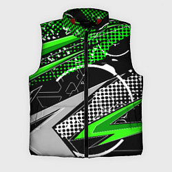 Мужской жилет Black and green corners, цвет: 3D-красный