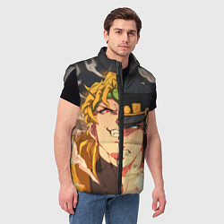 Мужской жилет Dio Brando x Jotaro, цвет: 3D-светло-серый — фото 2