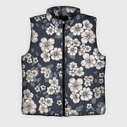 Мужской жилет Цветочный букет, цвет: 3D-черный