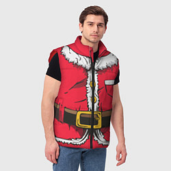 Мужской жилет Санта, цвет: 3D-красный — фото 2