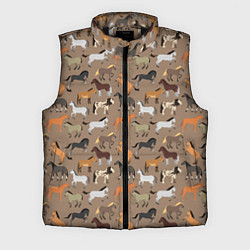 Мужской жилет Кони-лошади, цвет: 3D-черный