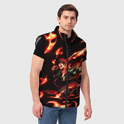 Мужской жилет KIMETSU NO YAIBA, цвет: 3D-светло-серый — фото 2