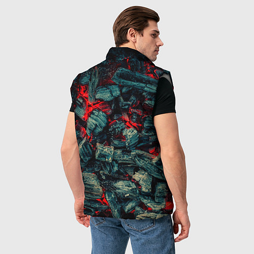 Мужской жилет Уголь / 3D-Светло-серый – фото 4