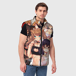 Мужской жилет Ahegao, цвет: 3D-красный — фото 2