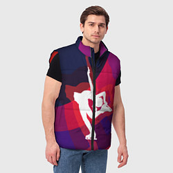 Мужской жилет Фигурное катание, цвет: 3D-красный — фото 2