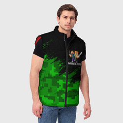 Мужской жилет MINECRAFT, цвет: 3D-красный — фото 2