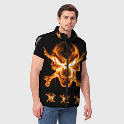 Мужской жилет Черепа, цвет: 3D-светло-серый — фото 2