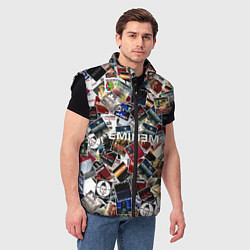 Мужской жилет Дискография EMINEM, цвет: 3D-черный — фото 2
