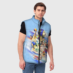Мужской жилет Water polo players, цвет: 3D-черный — фото 2