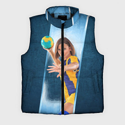Мужской жилет Гандболистка, цвет: 3D-черный