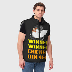 Мужской жилет Winner Chicken Dinner, цвет: 3D-светло-серый — фото 2