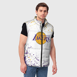 Мужской жилет LA LAKERS, цвет: 3D-черный — фото 2