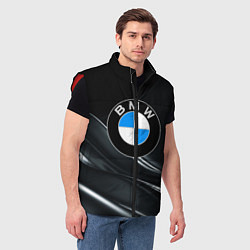 Мужской жилет BMW, цвет: 3D-красный — фото 2