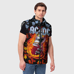 Мужской жилет ACDC, цвет: 3D-светло-серый — фото 2