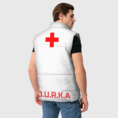 Мужской жилет Дурка / 3D-Светло-серый – фото 4