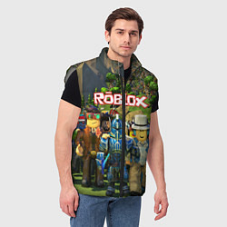 Мужской жилет ROBLOX, цвет: 3D-светло-серый — фото 2