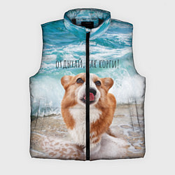 Мужской жилет Отдыхай, как корги!, цвет: 3D-черный