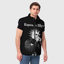 Мужской жилет Король и Шут Анархия спина, цвет: 3D-черный — фото 2