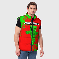 Мужской жилет MINECRAFT, цвет: 3D-светло-серый — фото 2