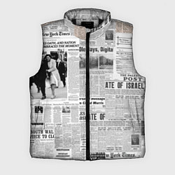 Мужской жилет Газета Newspaper