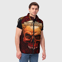 Мужской жилет Iron Maiden, цвет: 3D-светло-серый — фото 2