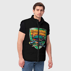 Мужской жилет Без права на славу во славу державы, цвет: 3D-черный — фото 2