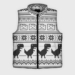 Мужской жилет Свитер с T-rex'ами