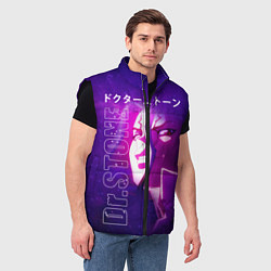 Мужской жилет Доктор Стоун, цвет: 3D-черный — фото 2