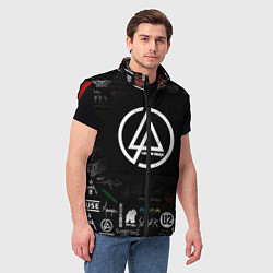 Мужской жилет LINKIN PARK, цвет: 3D-красный — фото 2