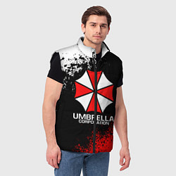 Мужской жилет RESIDENT EVIL UMBRELLA, цвет: 3D-черный — фото 2