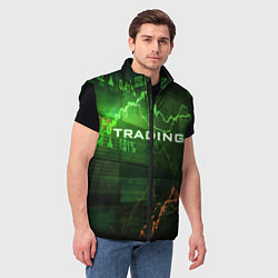 Мужской жилет Трейдинг 03, цвет: 3D-черный — фото 2