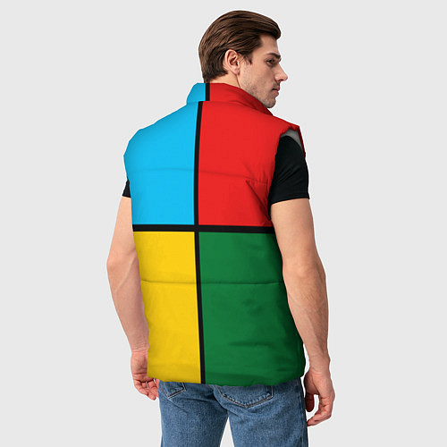 Мужской жилет Queen / 3D-Светло-серый – фото 4