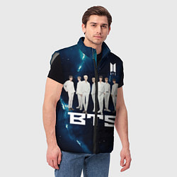 Мужской жилет BTS, цвет: 3D-светло-серый — фото 2