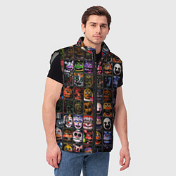 Мужской жилет Five Nights At Freddy's, цвет: 3D-светло-серый — фото 2