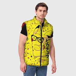 Мужской жилет ПИКАЧУ, цвет: 3D-красный — фото 2
