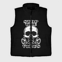 Мужской жилет Stop The Virus, цвет: 3D-черный