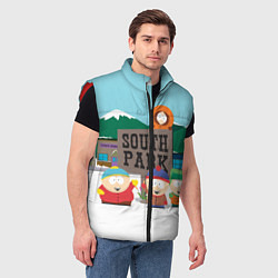 Мужской жилет ЮЖНЫЙ ПАРК, цвет: 3D-красный — фото 2