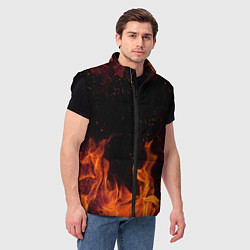 Мужской жилет ОГОНЬ, цвет: 3D-черный — фото 2