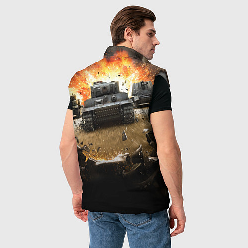 Мужской жилет ТАНКИ / 3D-Светло-серый – фото 4