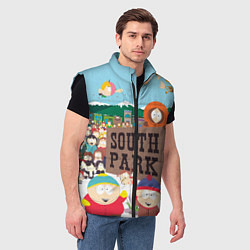 Мужской жилет Южный Парк, цвет: 3D-черный — фото 2