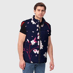 Мужской жилет Сакура, цвет: 3D-красный — фото 2