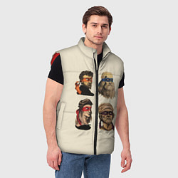 Мужской жилет Настоящие Черепашки, цвет: 3D-красный — фото 2