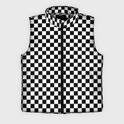 Мужской жилет Шахматка мелкая, цвет: 3D-светло-серый